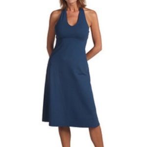 Patagonia Morning Glory Blue Halter Open Tie Back Dress